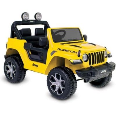 Jeep Wrangler (Amarelo) R/C Eletrico 12V, Bandeirante, Amarelo